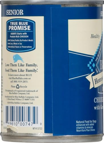 BLUE BUFFALO SENIOR HOMESTYLE RECIPE – CHICKEN – 12.5 OZ