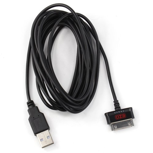 EZOPower Extra Long 10ft (3M) 2-in-1 USB Sync Data Charging Cable for Samsung Galaxy Note 10.1 N8000, N8010, 8013, Galaxy Tab 2 P3100/ P3110, P5100 / P5110, Tab 7.7 P6800 / P6810, Tab 8.9, Tab 7.0, Tab 10.1and More with Cable Tie