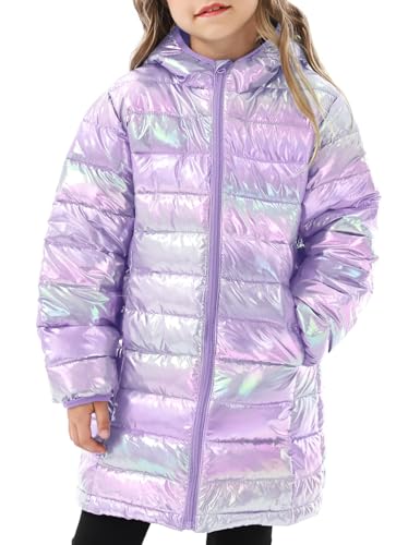 Cutemile 6-12 Years Girls Winter Jacket Long Puffer Coat Water Resistant with Hooded