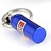 maycom Creative New NOS Mini Nitrous Oxide Bottle Keyring Key Chain Ring Keyfob Stash Pill Box Storage Turbo Keychain (Blue 6cm Height)