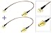 2 RF RG316 Pigtail SMA Female Antenna Connector to MMCX Male Coaxial Cable Adapter Right angle 12