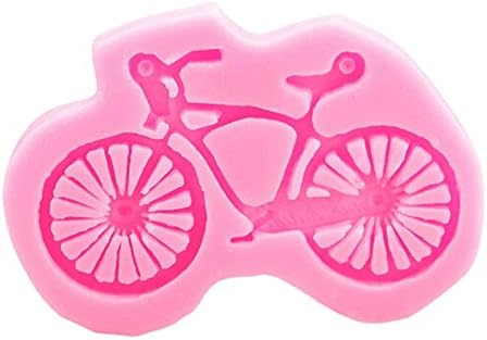 Eworld - Mini Bicycle Silicone Mold - Fondant Sugar Candy Cake Chocolate Decorating Mould