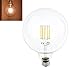 10W G40 Led Bulb LuxVista Globular Shape Edison Filament Bulb Medium Screw E26/ E27 Base for Patio String Lights Soft Warm White 2700K 100W Incandescent Replacement Bulb