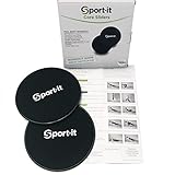 Top Quality Core Sliders, Sport-it Fitness Portable Sliding Discs for Full-Body Workout - Bonus Workout Guide Included
