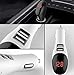 USB Car Charger, 3A Dual USB Port Quick Charge 3.0 2in1 Air Purifier with Current/Voltage Digital Display Charging for Galaxy S9/S8/Edge/Plus,iPhone Xs/Max/XR/X/8, iPad Pro/Air 2/Mini (White)