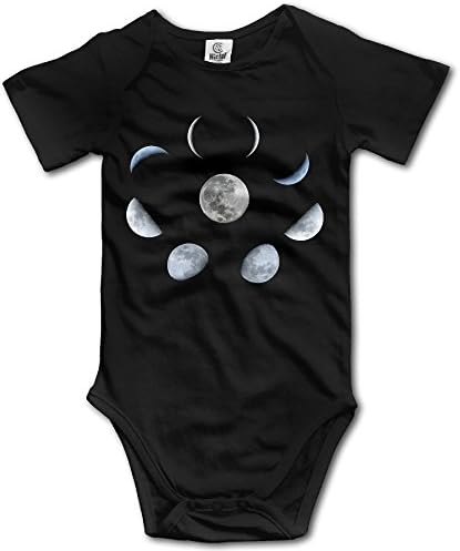 Unisex Boys Girls Moon Phases Space Funny Baby Onesie Bodysuit