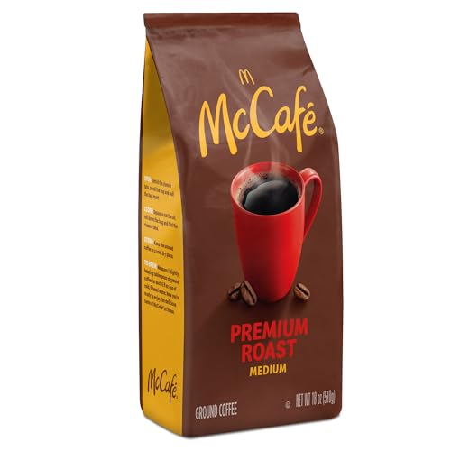 MCCAFE PREMIUM ROAST, GROUND COFFEE, MEDIUM ROAST, BAGGED, 18OZ.