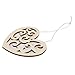 NUOLUX Heart Shaped Wooden Hanging Ornament Decoration with String 10pcs