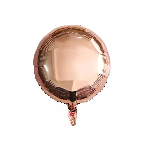 Rose Gold Confetti Balloons | 18 Pack 4 Large Foil balloons, 6 Rose Gold Confetti Pre filled, 8 Solid light Rose gold balloons | Elegant Latex Party Balloons for Weddings, Birthdays, Bridal Showers, B - Thumbnail 3