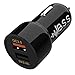 Final Sale - Car Charger with Fast Charge 3.0 - 12/24V USB Car Adapter Dual Ports for iPhone 8, 8 plus, X, iPad, Samsung - Qualcomm Certified