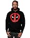Marvel Men's Deadpool Clean Logo Hoodie XX-Large Black