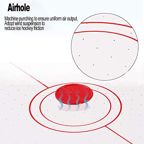 haxTON Air Hockey Table for Game Room Table Top Air Hockey Sets w/ 2 Pucks, 2 Pushers 40 Inches Air Hockey Table for Kids