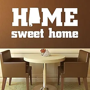 Wall Stickers Vinyl Mural Home Decor Home Sweet Home State of Alabama Silhouette Vinyl Wall Art Decal for Living Dining Family Room or Entryway Decor
