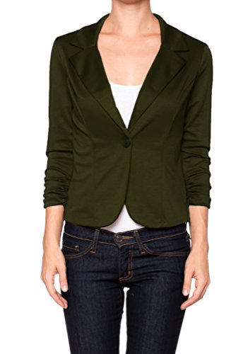 A.s juniors casual three quarter sleeve fitted blazer (…