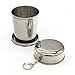 Cimostar Stainless Steel Collapsible Cup for hiking, camping, hunting, traveling- 240ml/8 Ounce