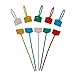 Huouo 100 PCS 6 Inches Nylon Marker Cable Ties Self-Locking Cord Tags Label Wire Straps Assorted colors