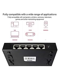 Mini RJ45 10 100 Mbps 5 puertos Fast Ethernet Switch de red para PC de sobremesa Router