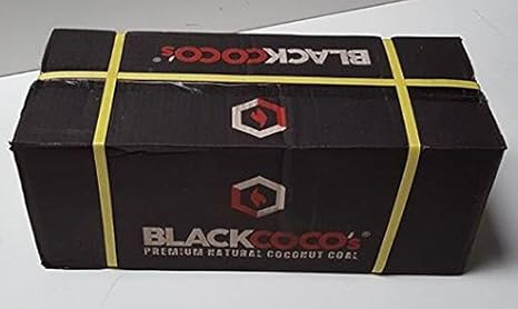 BLACKCOCO's 20kg Premium Shisha Kohle Naturkohle Kokoskohle Shishakohle für Shisha & BBQ Zubehör