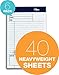 TOPS Docket Gold Project Planning Pad, 5 x 8 Inches, Perforated, White, Project Rule, 40 Sheets per Pad, 6 Pads per Pack (77152)