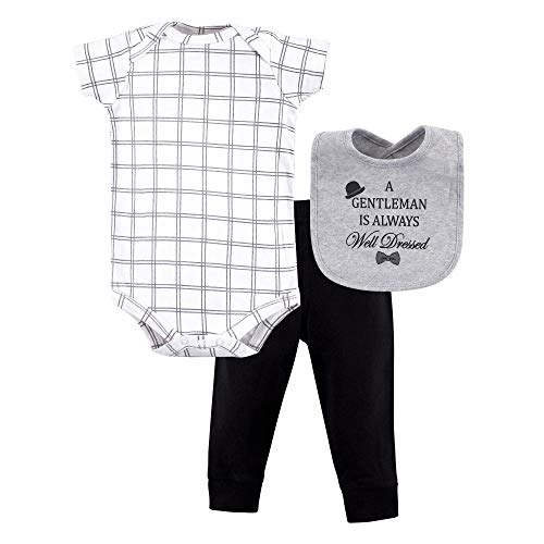 Little Treasure Unisex Baby Bodysuit, Pant and Bib