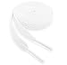 OrthoStep Flat Athletic White 45 inch Shoelaces 2 Pair Pack