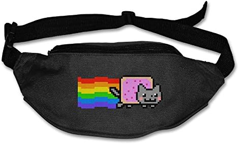 101Dog Outdoor Bumbag Nyan Cat Rainbow Png Mini Dumpling Waist Bag Packs Hip Bags For Women Man Outdoors Workout - Great For Running Hiking Travel Sport Fishing