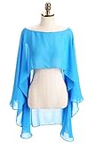 Vicokity Women's Bridal Soft Chiffon Scarve Shawls Wraps For Wedding Cape Evening Prom Occasion