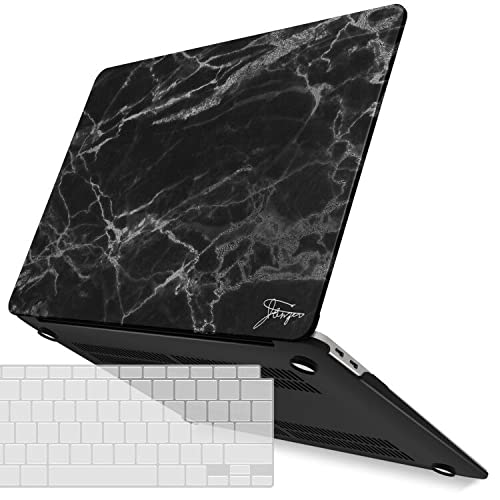 Photo 1 of ***MISSING PARTS***
IBENZER Compatible with New MacBook Air 13 inch Case 2022 2021 2020 M1 A2337 A2179 A1932, Plastic Hard Shell Case with Keyboard Cover for Mac Retina Display with Touch ID, Black Marble, MAT13-BKMB+1