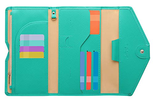 Zoppen Mulit-purpose Rfid Blocking Travel Passport Wallet (Ver.4) Tri-fold Document Organizer Holder, Baby Green Zoppen Mulit-purpose Rfid Blocking Travel Passport Wallet (Ver.4) Tri-fold Document Organizer Holder, Baby Green