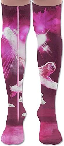 FJVDFFF Sexy Funny Pole Dancing Stripper Sloth Compression Socks BEST Stockings For Running, Medical, Athletic, Edema,Diabetic,Varicose Veins,Travel, Pregnancy,Shin Splints,Nursing.