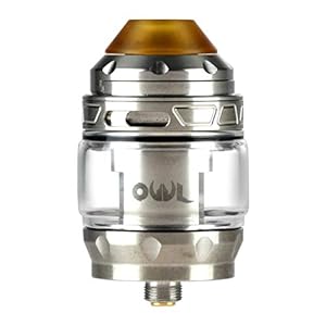 Advken OWL Tank Clearomizer 3 ml / 4 ml, Riccardo Verdampfer für e-Zigarette, silber