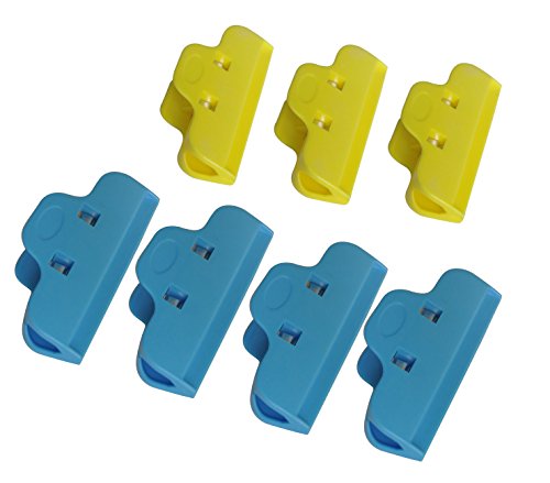 Shapenty Colored Plastic Chip Bag Clip Food Clamp Sealers, 4 Inch Length, Set of 7