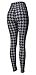 VIV Collection Plus Size Printed Brushed Leggings (Houndstooth)