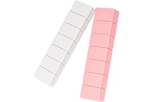 sanderala 2Pack Weekly Pill Organizer,Extra Large 7 Days Pill Cases Travel Daily Pill Box for Fish Oil, Calcium Tablets Supplements and Other Vitamin Pill