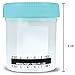 Sterile Urine Specimen Collection Cups with Temperature Strip and Lid, 90ml (27 Pack)
