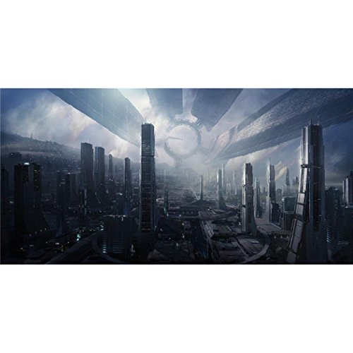 Monty Arts Mass Effect Poster by Silk Printing # Size about (120cm x 60cm, 48inch x 24inch) # Unique Gift # FD7401 by