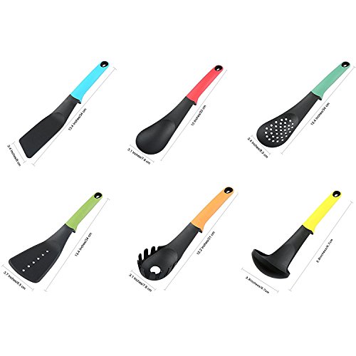 Elevate Carousel Nylon Kitchen Utensil Set with Rotating Storage Stand, 6-piece - Thumbnail 3