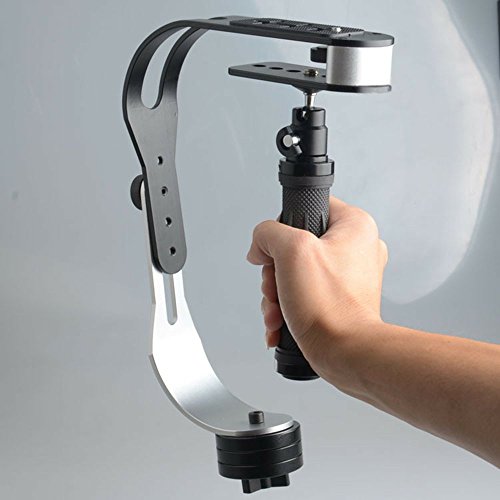 Orsda Camera Stabilizer Gimbal Handheld Steady Video dslr Stabilizer Handle Grip Steady Support for Canon Nikon Sony Camera Cam Camcorder DV DSLR - Rubber Handle,or any camera up to 2.1lbs. Black