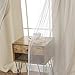 Best Home Fashion Mix & Match Tulle Sheer Lace & Blackout Curtain Set - Antique Bronze Grommet Top - Beige - 52