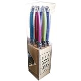 Laguiole Jean Dubost Steak Knives Set Of 6 with Wooden Knife Holder (Assorted Colors)