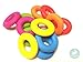 Silicone Focal Beads, Ring Shaped Silicone Beads for Keychain Making, Necklace, Bracelet Kit by Blue Rabbit Co - Beads and Bead Assortments (1.70