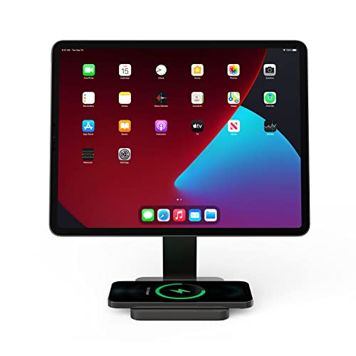 Meaowxva Magnetic iPad Stand with 15W Wireless Charging Base