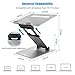 Nulaxy Laptop Stand, Ergonomic Sit to Stand Laptop Holder Convertor, Adjustable Height from 2.1″ to 21″, Supports up to 22lbs, Compatible with MacBook, All Laptops Tablets 10-17″ – Space Greythumb 2
