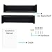 Wallniture Utah Nursery Book Shelves - Set of 2 Floating Bookshelf for Kids Room - Multi-use Kitchen Spice Rack and Bathroom Organizer, Wood Black