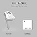 Night Light Lamp QIAYA [Motion Sensitive] Nightlight Toilet Seat[7-color light] Low Blue Night Light with Battery Universal for Any Toilet Seat-White