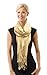PASKMLNA Beautiful Solid Colors Luxurious Pashmina Scarf (XW-29champagne)