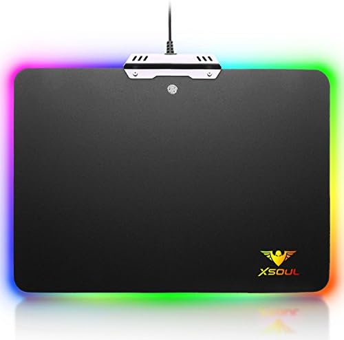 RGB Gaming Mouse Pad Waterproof LED Lighting Gaming Mouse Mat for Pro Gamer XSOUL KINGDOM XP6