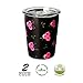 Housavvy Kids Tumbler with Lid and Straw Double-Walled Stainless Steel 12 oz, Yellow