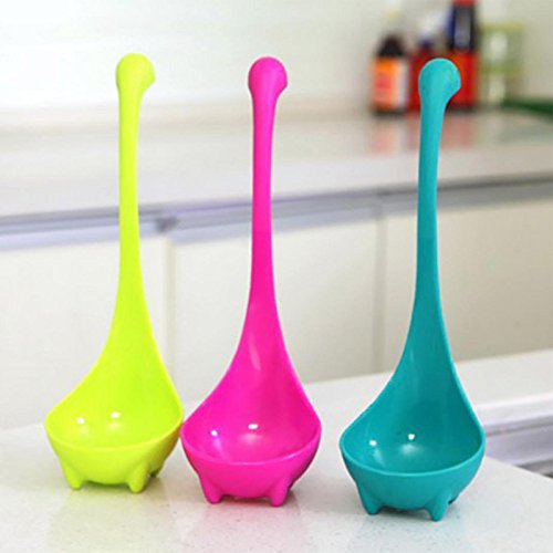 Owill Stylish Fashion Soup Ladle Stand Upright Porridge Measuring Spoons Kitchen Home Tableware Dinnerware (Sky Blue) - Thumbnail 3