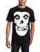 Impact Men's Misfits Skull and Logo Short Sleeve T-Shirt, Black, X-Large